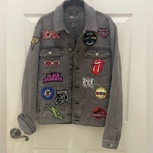 ROCK/METAL BAND DENIM JEAN JACKET SISE M ,UNISEX